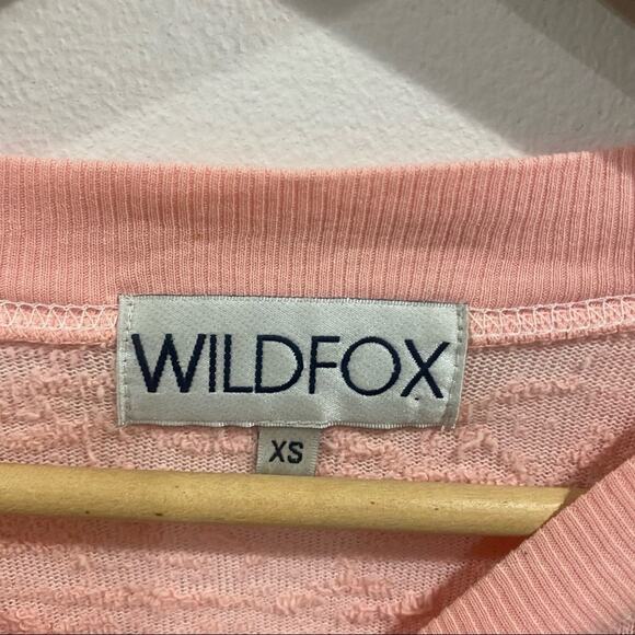 Wildfox I Love You Pink Heart Graphic Burnout Lightweight Sheer Sweater XS - Picture 4 of 7